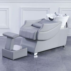 Fauteuil de lavage de luxe entièrement automatique avec système de circulation d'eau pour enfants et adultes, disponible en salon de coiffure - Product Image 2