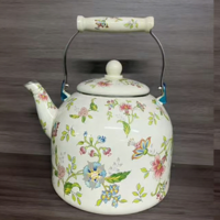Bouilloire et théière en émail de luxe turque de haute qualité, 1,5/2/3/5/7 L, ensembles de théière et de cafetière en émail