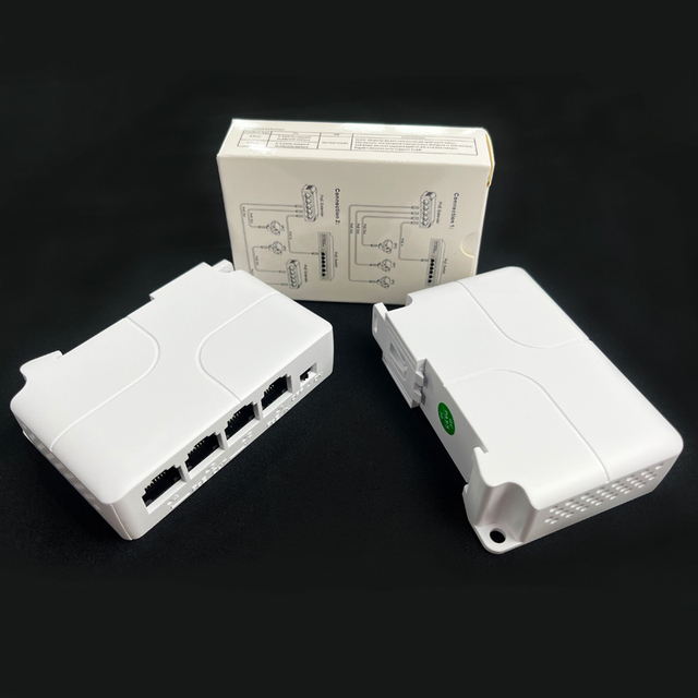 3 Ports Power Over Ethernet Passive 12V 24V 48V POE Gigabit Network Extender Board 2Ports 3 RJ45 Port
