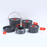 Batterie de cuisine camping pour 10 personnes/portable camping et randonnée sac à dos ustensiles de cuisine s
