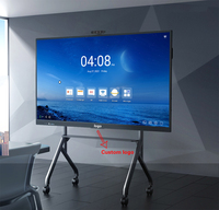 Pizarra Interactiva Inteligente Todo en Uno 4K UHD de 75 Pulgadas, Panel Táctil de 20 Puntos con Sistema Dual, Cámara de 48MP para Conferencias y Educación