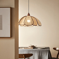 Lampe suspendue en tissu et en forme de liane de style japonais, inspirée du Wabi-sabi, minimaliste, pour salle à manger, lustre LED, application Mijia, blanc chaud