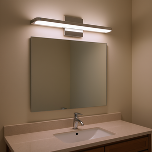 Lámpara de Pared LED Moderna de 16 Pulgadas, Cromada, de Hierro, para Baño, Regulable, para Espejo, 8W, 6000K, Iluminación Interior para Baño - Product Image 2
