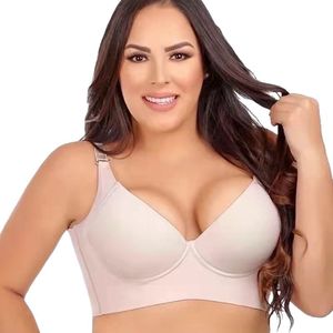Soutien-gorge de sport pour femmes grandes tailles avec soutien secondaire pour <span class=keywords><strong>poitrine</strong></span> généreuse, effet minimisant - Product Image 5