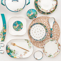 Vaisselle en Porcelaine Fine de Haute Qualité, Assortiment Libre de Bols et Assiettes, Bols à Riz/Nouilles, Plats de Service, Vaisselle de Table en Porcelaine Fine