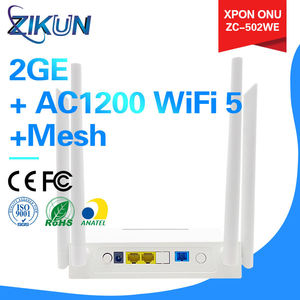 ราคาดี AC1200 WiFi 5 ZC-502WE XPON ONU พร้อมฟังก์ชั่น Mesh GEPON ONT Dual Band 4x4 MIMO 5G FTTH GPRS จากโรงงานโดยตรง - Product Image 2