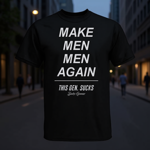 Camiseta Make Men Men Again, esta generación es una mierda, diseño de Duke Gomez - Product Image 3