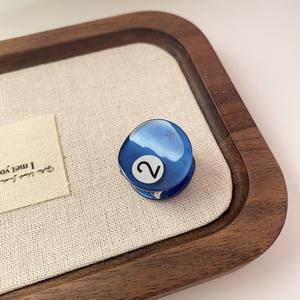 مشابك شعر من أسيتات QianJin مخصصة للنساء لطيفة بلون صلب على طراز البلياردو الصغير - Product Image 6