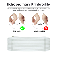 Filamen Printer 3D ESUN PLA-Basic 1.75mm 1KG Refilament Bahan Cetak FDM Ekonomis Tanpa Spool Multi-warna Grosir