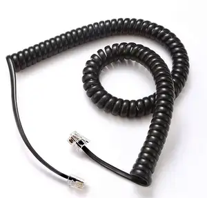 定制1m Rj12 6P6C RJ11 6P4C电话线，用于座机、电话、调制解调器或传真机