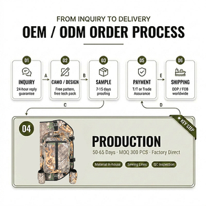 Sac à dos <span class=keywords><strong>de</strong></span> <span class=keywords><strong>chasse</strong></span> GAF 20L imperméable <span class=keywords><strong>en</strong></span> tricot avec fermeture éclair, motif camouflage Real Tree, pour tir à l'<span class=keywords><strong>arc</strong></span>, avec tube à flèches détachable pour <span class=keywords><strong>arc</strong></span> composé - Product Image 4