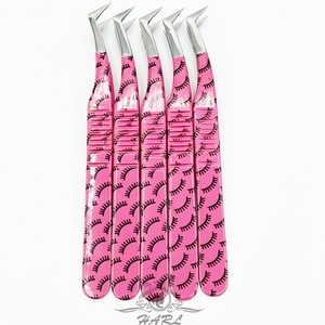 Pince à épiler pour extension de cils Impression de cils enduits de papier rose Pince à épiler volume russe pour extension de cils Pince à épiler cosmétique - Product Image 6