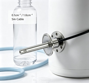Transducteur de conductivité haute température JF-1.0-NTC10K-H en acier inoxydable 316L, pression maximale 0,5 MPa, garantie 1 an pour les tests d'eau des centrales thermiques - Product Image 6