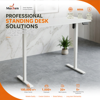 Bureau Informatique Commercial Moderne Réglable en Hauteur pour Télétravail, Design Français en Métal, Offre Spéciale