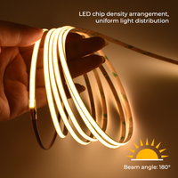 VH SMART LIGHTING Bande lumineuse LED COB professionnelle étroite 480 LED/m pour la décoration commerciale et résidentielle