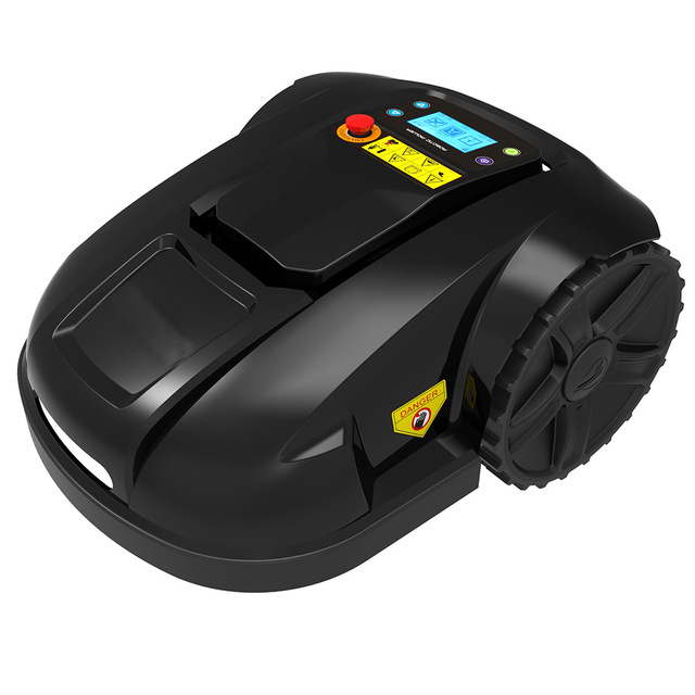 Oem Daily Used Automatic Robot Grass Trimmer Distant Control Motor Black Self-propelled Lawn Mower Cordless Grass Cutter Garden