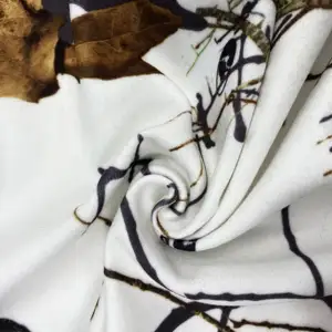 Изготовление на заказ, 100% Полиэстеровая ткань, мерсеризованная бархатная камуфляжная ткань с принтом, осенне-зимняя ткань для одежды