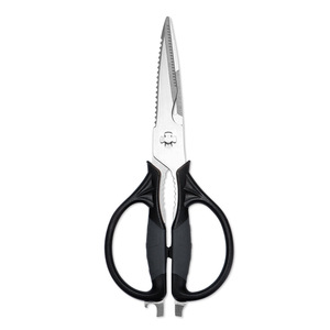 Kitchen Shears 8 In Stainless Steel Blade Black Handle Multi Functional For Meat Fish Vegetables Home Use - Product Image 4