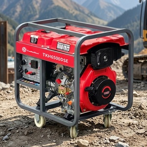 Generador Diésel Convencional TKH6500DSE de 5KW, Marco Abierto, 21.74A, 3000 RPM, Refrigerado por Aire, 230V, Arranque Eléctrico con Polea - Product Image 1