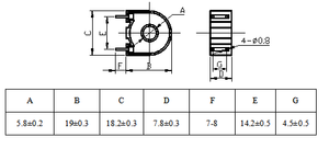 Zentar Micro hiện tại Cảm biến zct526 Zero giai đoạn hiện tại biến áp pin loại - Product Image 3