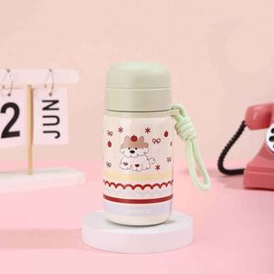 Modern Stainless Steel Vacuum <b>Flask</b> with Rope for Adults Travel Use Red Pink Green White Designs Leak-Proof Thermal Insulation - Product Image 6