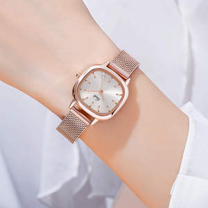 Reloj de pulsera creativo para mujer, estilo japonés minimalista, de acero inoxidable, con movimiento de cuarzo a prueba de agua. - Product Image 3