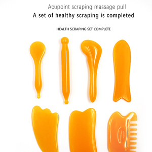 7 Pieces Gua Sha <strong>Facial</strong> Tool, Guasha Plate for SPA <strong>Acupuncture</strong> Treatment Trigger <strong>Point</strong> Treatment, Gua Sha Massage Tool - Product Image 2
