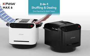 Barajador y distribuidor automático de tarjetas Máquina de barajar y negociar eléctrica recargable 2 en 1 Todo en UNO con llamadas remotas de tarjetas - Product Image 5