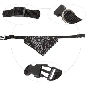 وشاح قط جرو لتغليف الكلاب والحيوانات الأليفة بشكل مثلث قابل للتعديل ملابس داخلية برقبة على شكل صدرية ملحقات الكلاب والقطط والحيوانات الأليفة - Product Image 6