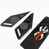 Couvre-haut-parleurs de porte en fibre de carbone pour Corvette C8 Stingray Z51 Z06, décoration intérieure de voiture