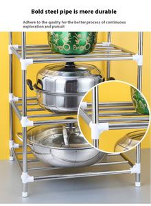 Support de rangement de cuisine Offre Spéciale Casseroles et poêles Organisateur de micro-ondes multifonction Support de <span class=keywords><strong>boulanger</strong></span> Simple avec poulie - Product Image 3