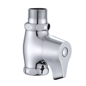 Robinet de <span class=keywords><strong>chasse</strong></span> <span class=keywords><strong>d</strong></span>'<span class=keywords><strong>eau</strong></span> manuel à levier rotatif en laiton massif, finition chrome poli, ouverture rapide, pour toilettes publiques - Product Image 1