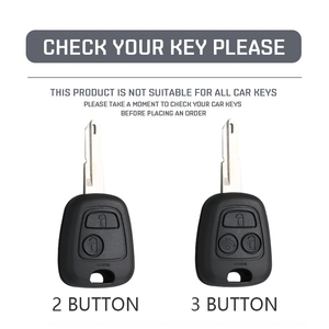 2 ou 3 boutons pour <span class=keywords><strong>Peugeot</strong></span> 107 206 207 307, housse de <span class=keywords><strong>protection</strong></span> pour clé de voiture en TPU souple, coque de <span class=keywords><strong>protection</strong></span>, accessoires intelligents sans clé - Product Image 2