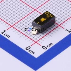 DMR-01-T-V-T/R DIP Switch SMD,3.5x6.2mm Switch ( Number of Switch Sections: 1 )( Lead Spacing: 2.54mm ) - Product Image 1