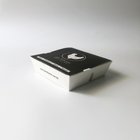 Boîte à emporter en papier kraft jetable multi-compartiments, 2 compartiments, biodégradable, résistante à la graisse, conteneur à lunch en papier