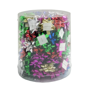 Vendita al dettaglio calda 2.5cm Mini fiocco regalo set di decorazioni di buon compleanno confezione da 100 unità fiocco autoadesivo con nastro a stella - Product Image 5