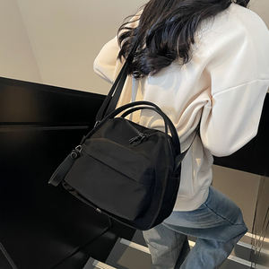 Mini <span class=keywords><strong>Zaino</strong></span> <span class=keywords><strong>Beige</strong></span> da <span class=keywords><strong>Donna</strong></span>, Piccolo <span class=keywords><strong>Zaino</strong></span> in Nylon Casual per Viaggi e Scuola, Stile Coreano Carino per Ragazze Adolescenti, Borsa da Giorno per Studentesse - Product Image 6