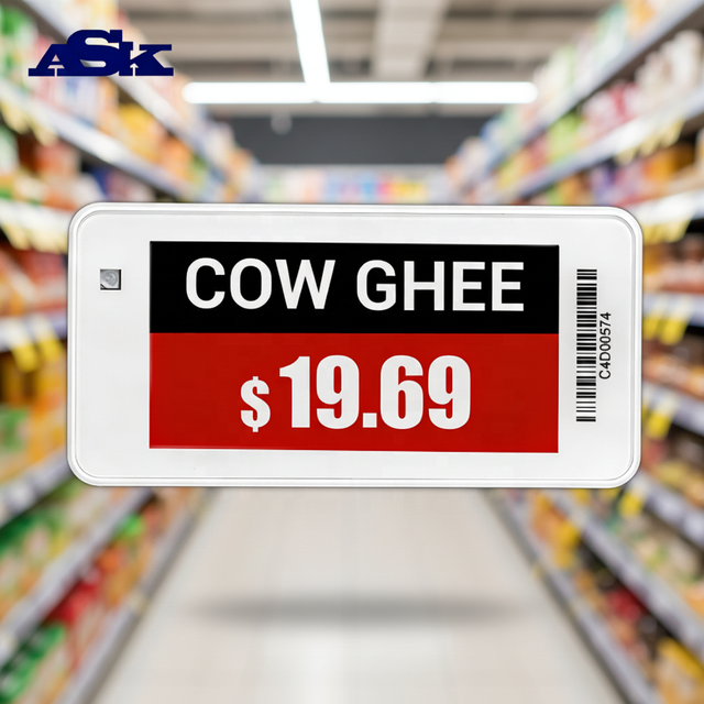 Digital ESL Price Tag for Supermarket Store | E Ink Shelf Label Display Module | Multi-Color Bistable Low Power EPD Retail