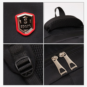 Men's <b>Large</b> <b>Capacity</b> <b>Backpack</b> Black 20-35L Breathable Lightweight Business Travel School Use - Product Image 2