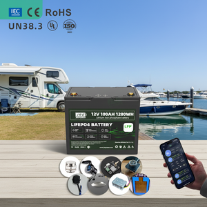 JREPower <span class=keywords><strong>12</strong></span> V 100Ah 1280Wh 전기 보트 딥 사이클 리튬 이온 배터리 팩 <span class=keywords><strong>12</strong></span>.8v <span class=keywords><strong>12</strong></span> 볼트 잠수함 낚시 해양 및 RV - Product Image 1