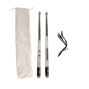 Venta al por mayor LED recargable transparente PC Material electrónico brillante intermitente <span class=keywords><strong>baquetas</strong></span> de batería Accesorios - Product Image 1