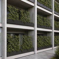 Jardinière murale d'extérieur, jardin vertical, boîte en métal pour les murs extérieurs des bâtiments