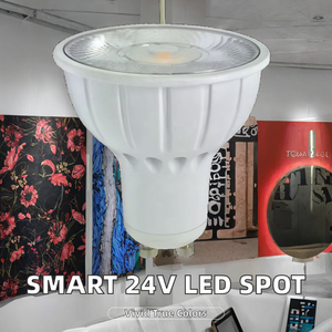 <span class=keywords><strong>Ampoule</strong></span> <span class=keywords><strong>LED</strong></span> intelligente 24V Dali DMX 0-10V à intensité variable 8W <span class=keywords><strong>Faisceau</strong></span> <span class=keywords><strong>Gu10</strong></span> Loxone Éclairage <span class=keywords><strong>Faisceau</strong></span> <span class=keywords><strong>étroit</strong></span> 10 degrés Tension constante 24v Projecteurs - Product Image 2
