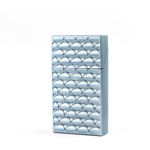Portable Plastic Storage Box For Ladies Automatic Diamond Decoration Plastic Solid Color <strong>Cigarette</strong> Case Smoking Accessories - Product Image 4