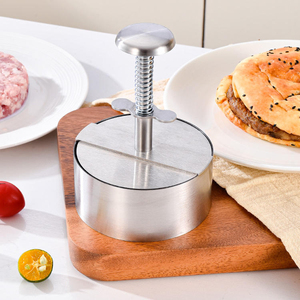 <span class=keywords><strong>Presse</strong></span> à hamburgers en acier inoxydable VC, <span class=keywords><strong>presse</strong></span> à viande droite, moule manuel rond pour hamburgers et emporte-pièces à raviolis - Product Image 6
