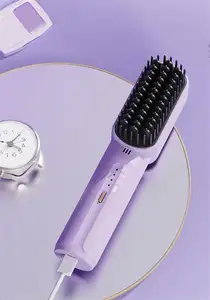 Neues Produkt Mini tragbarer multifunktionaler trockener und nasserer zweck drahtloser elektrischer glatter Haarkamm für Haare