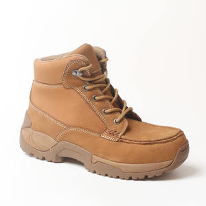 Fabricant usine de chaussures de sécurité personnalisées pour hommes bout en acier cuir antidérapant imperméable résistant aux coups de couteau s3 vente en gros - Product Image 1