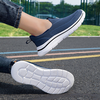 Chaussures de course pour femmes printemps-automne, confortables, souples, respirantes, en maille légère, semelle extérieure en EVA résistante aux chocs, talon moyen, pour la marche