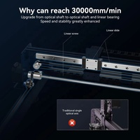 Atomstack A40 S40 X40 Pro 210W, dengan rantai tangki bantuan udara DIY kayu MDF pemotong kulit CNC mesin pencetak Laser 3D