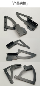 C13-1 đồ nội thất Bản lề cong sofa trở lại chuyển đổi bản lề màu đen bọc sắt 3.5mm Cách sử dụng cho sofa-to-Table - Product Image 4